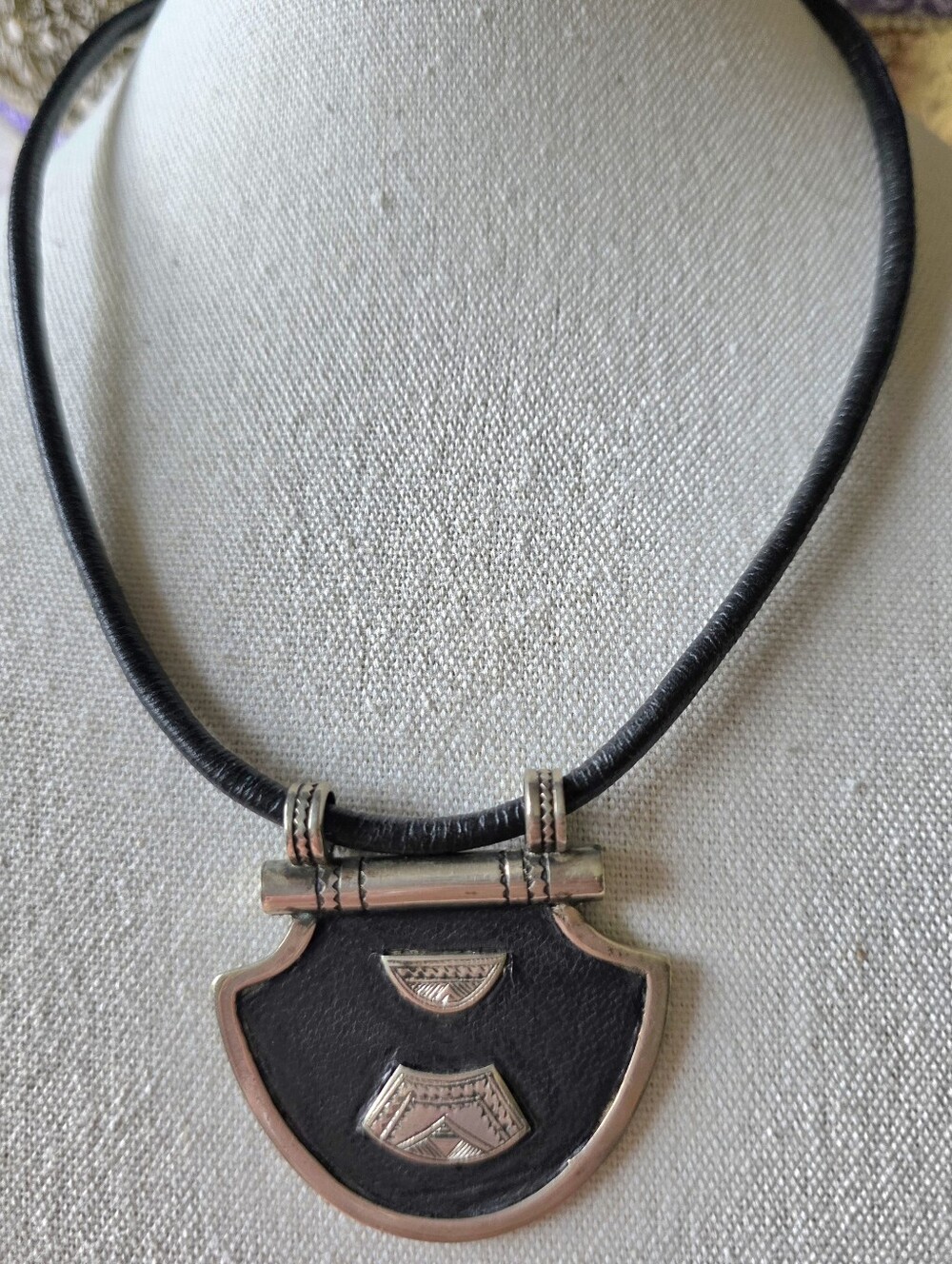 Tuareg tribal pendant necklace. Norweqian Necklace